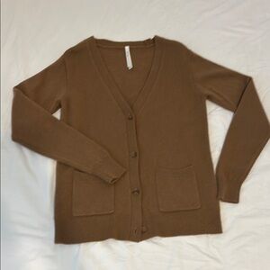 Aritizia Babaton Ride Cardigan Sweater in Tan